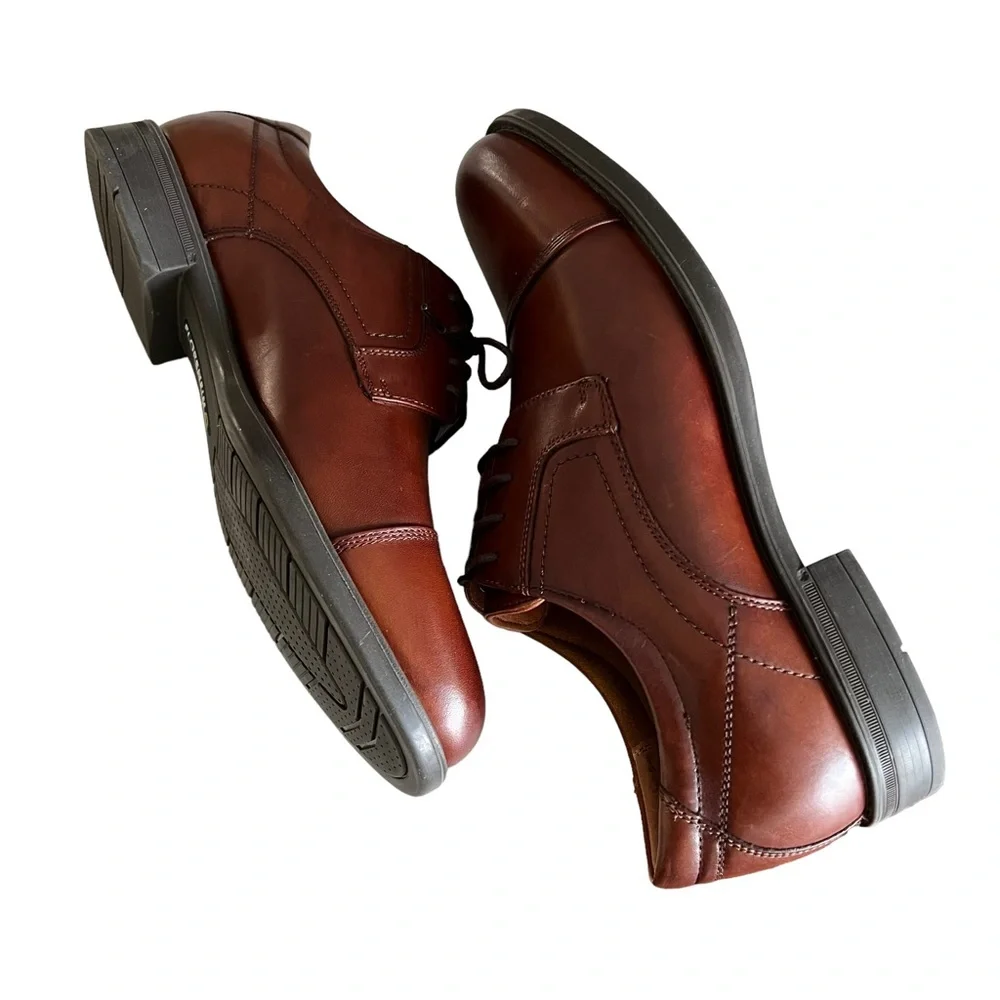 Florsheim Midtown Cap Toe Oxford Cognac Leather Men’s Sz 8 NWOB Old Money